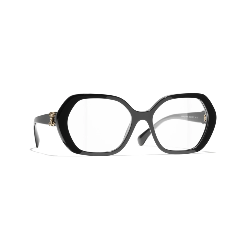 Chanel Women's Black Glasses, 54 Mm, Square Eyeglasses