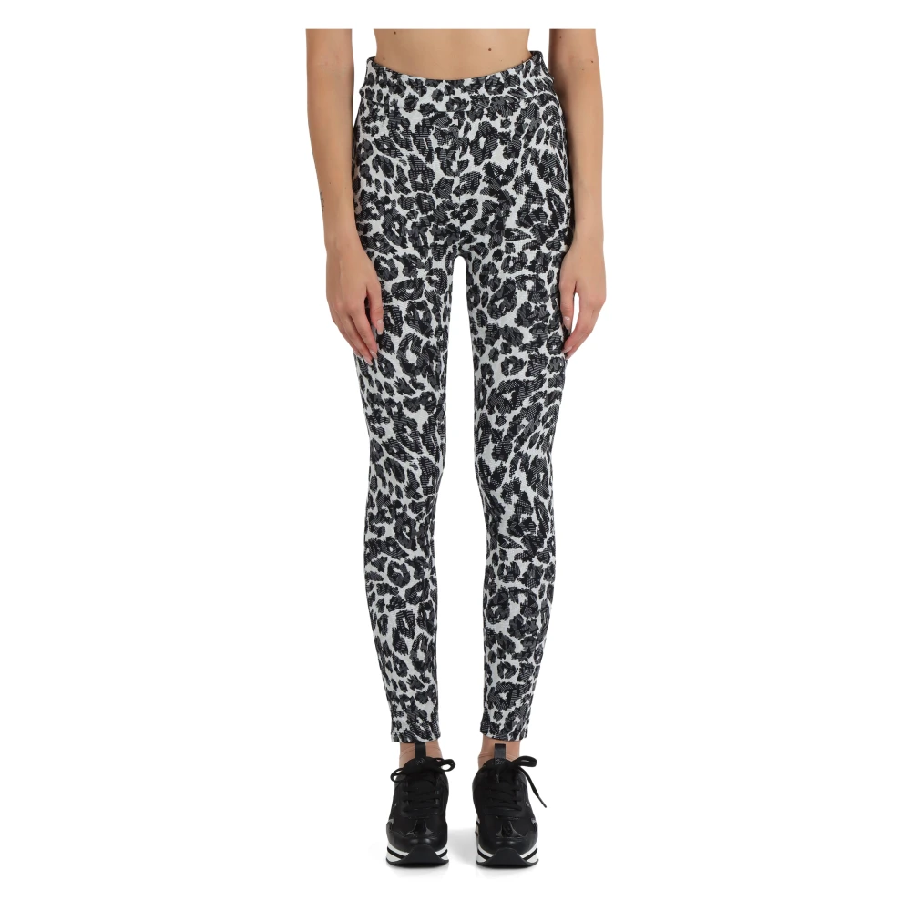 Michael Kors Leggings met logoprint voor dames Black Dames