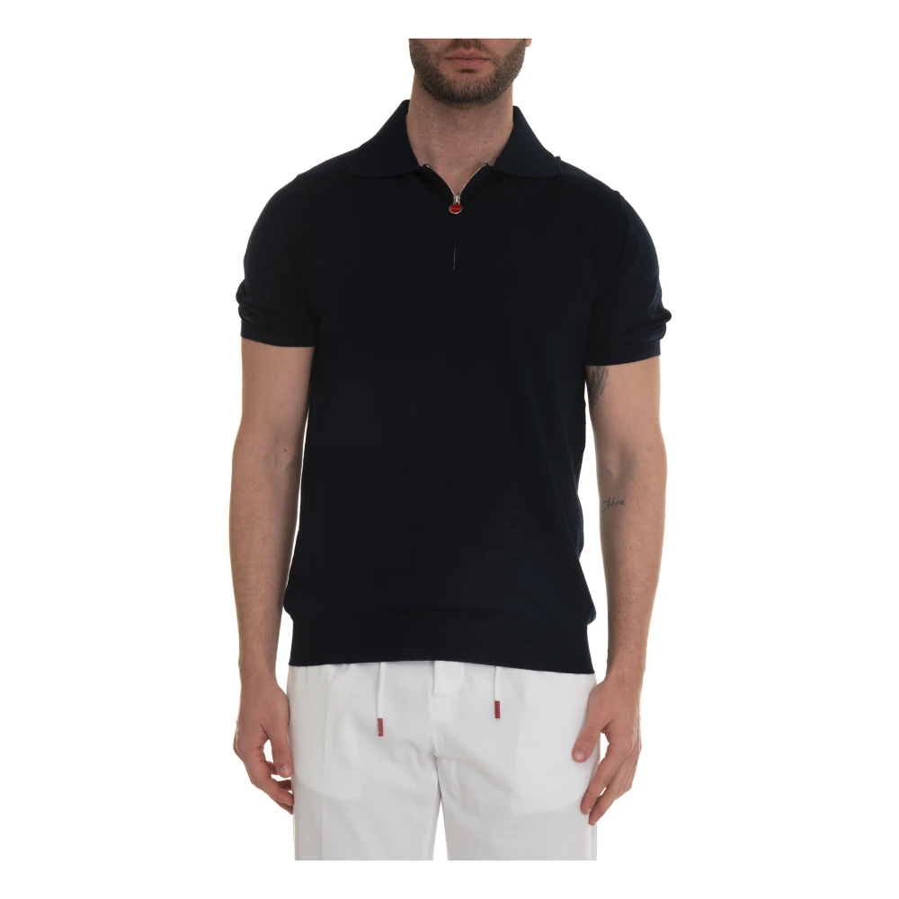 Kiton - Tops > Polo Shirts - Blue - Kiton - Modalova