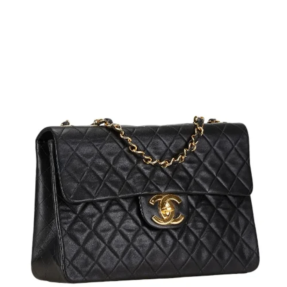 Chanel Vintage Pre-owned Leather crossbody-bags Black Dames