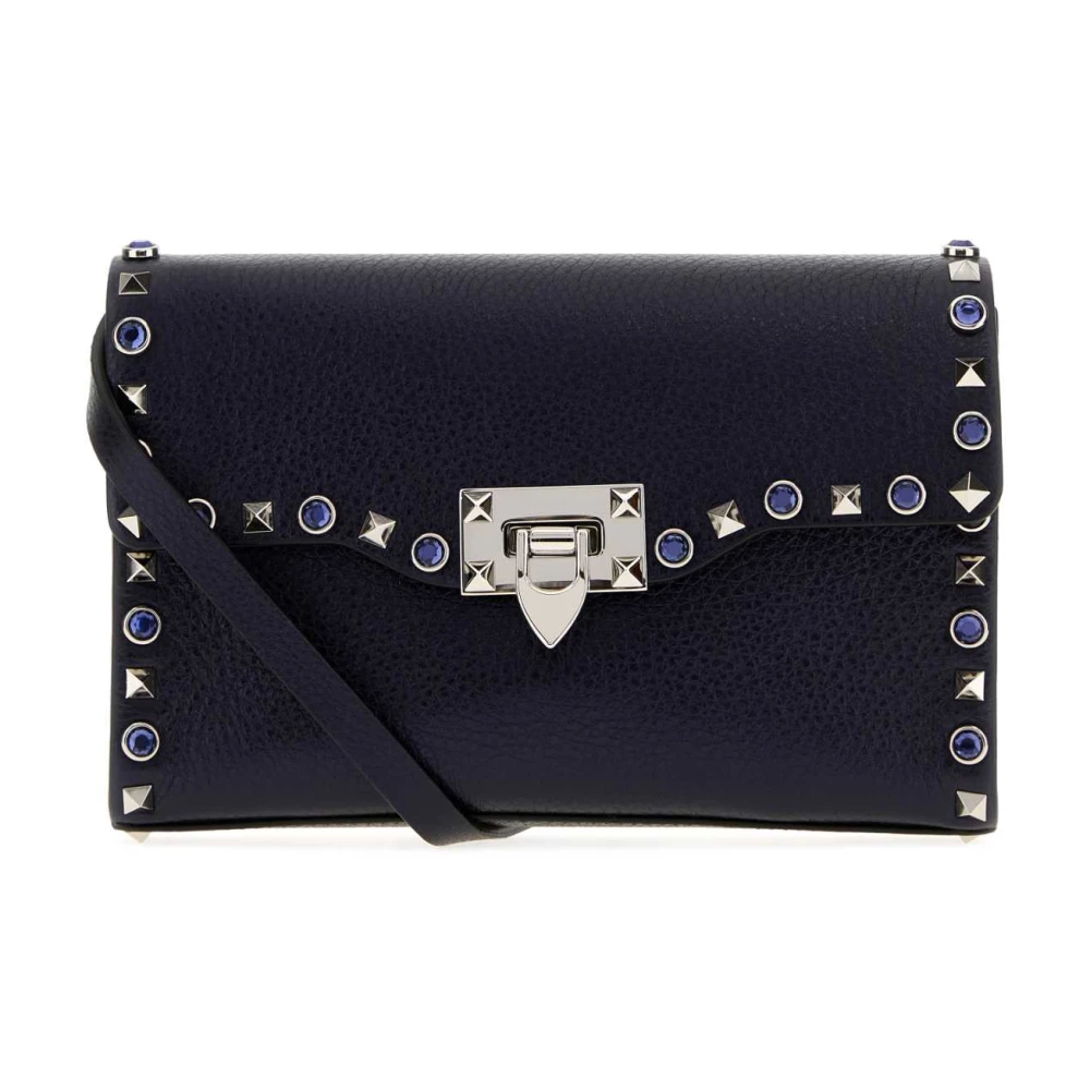 Valentino Garavani Women's Blue Rockstud Small Shoulder Bag - Cross Body Bags - One Size- Bags