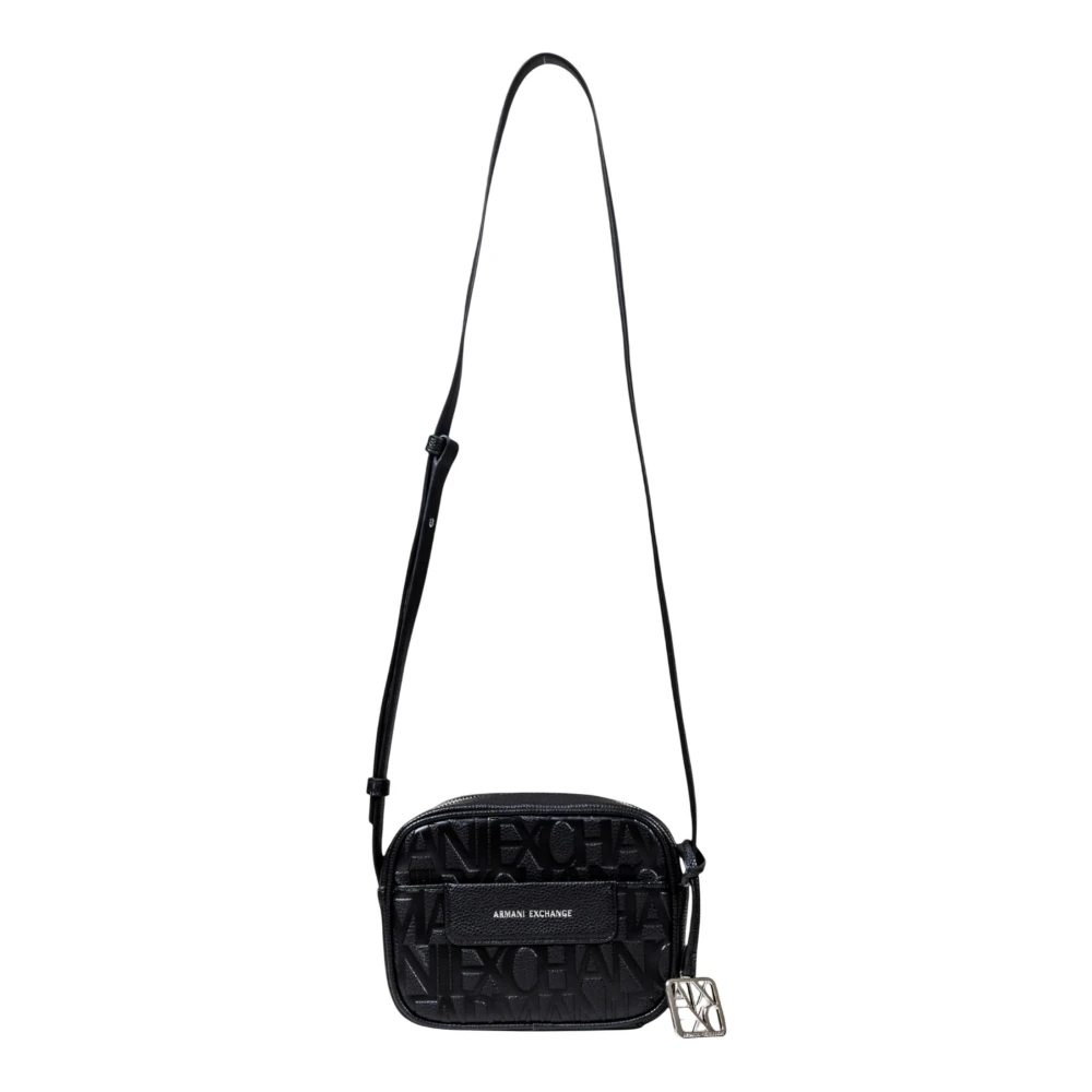 Armani Exchange Vrouw Black,White Moderne Grote Dames Messenger Tas,Messenger Bag
