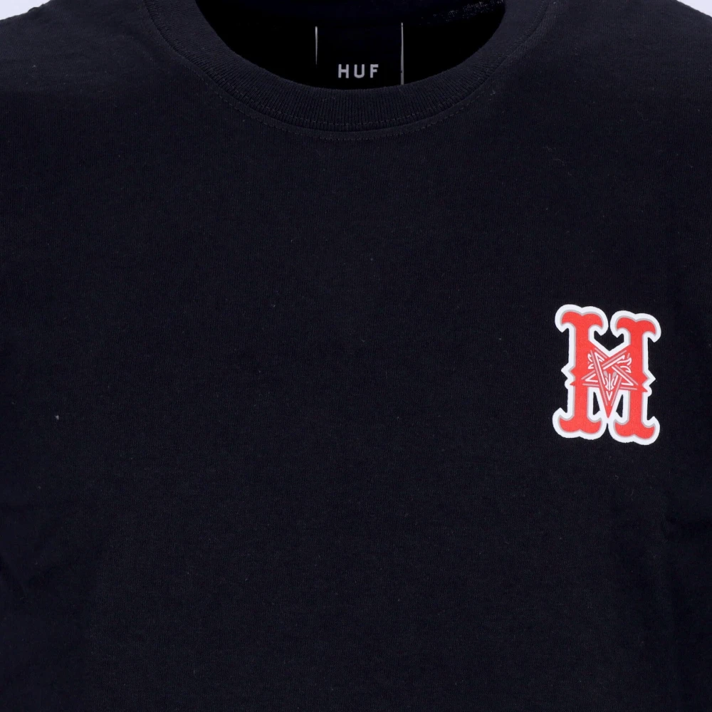 HUF Zwarte Thrasher Heren Tee Black Heren