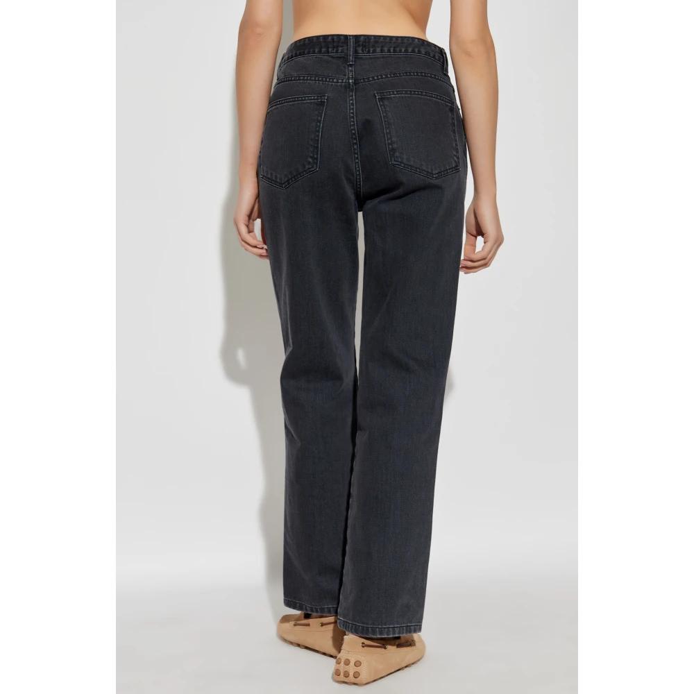 Officine Générale Straight-leg jeans Gray Dames