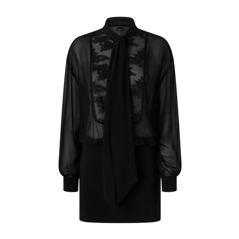 Pinko Elegante Zwarte Jurk voor Vrouwen Black Dames