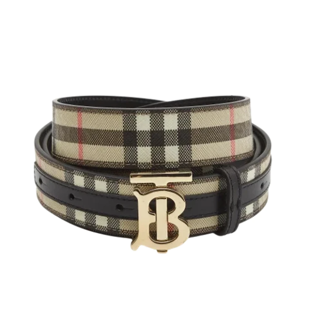 Burberry Vintage Pre-owned Coated canvas belts Multicolor Dames