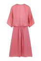 robe-midi-soie-rose-orange-mousseline