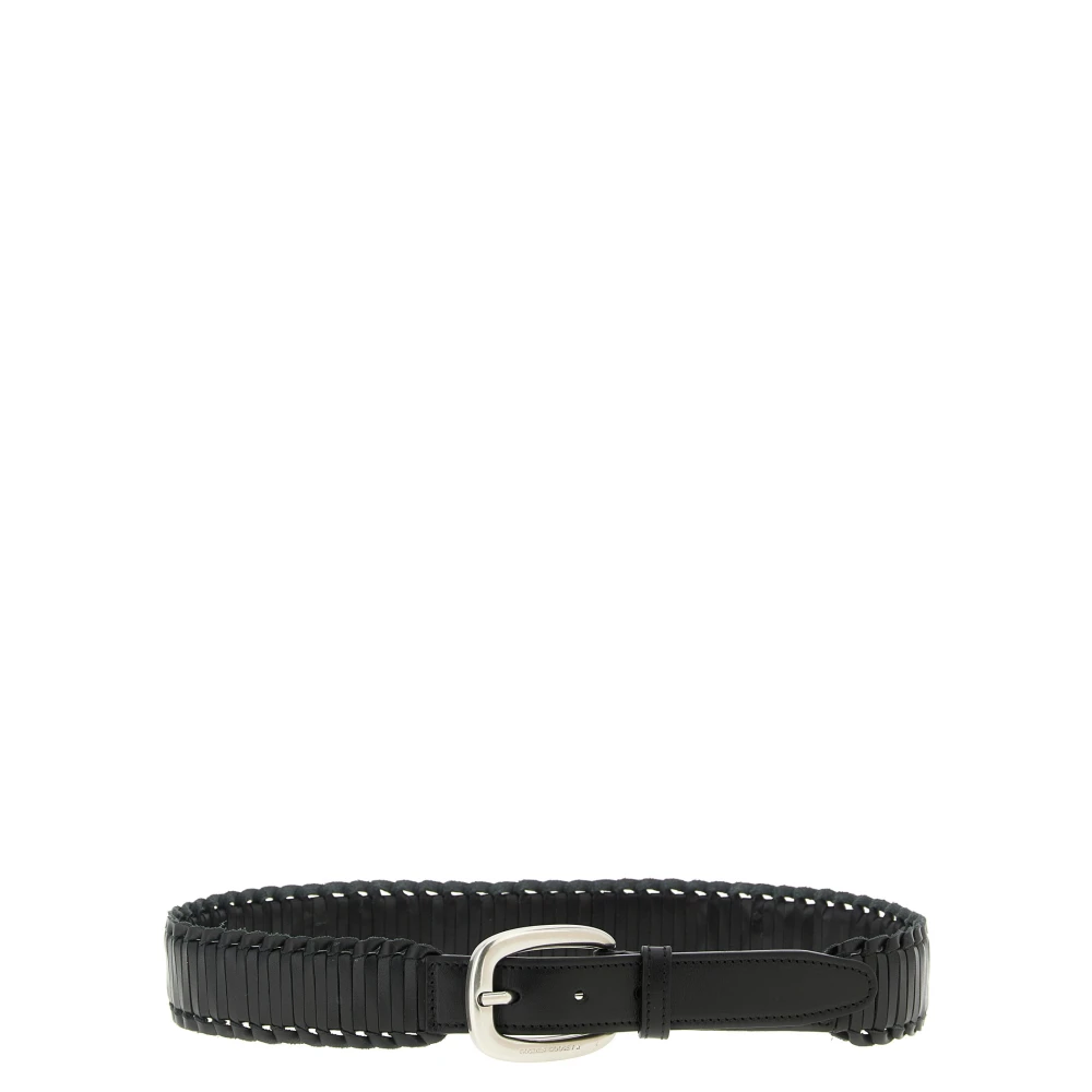 Golden Goose Women's Black/Golden Houston Woven Belt