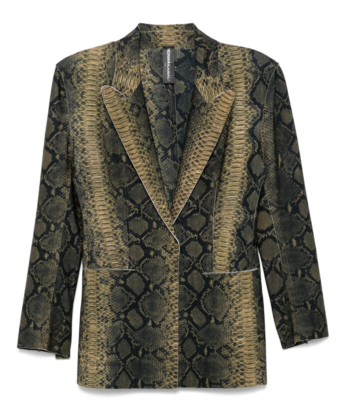 blazer-classique-imprime-python