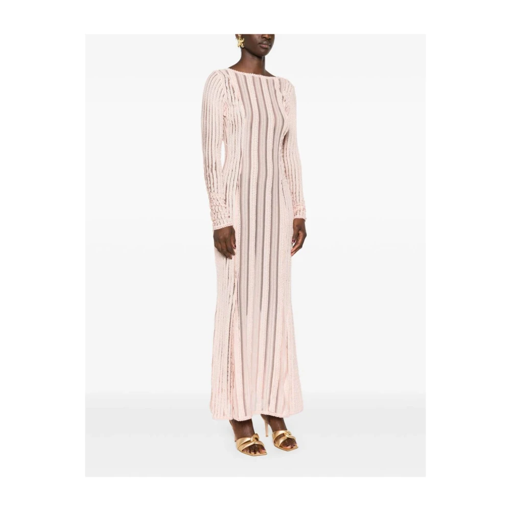 Charo Ruiz Ibiza Stoffige Roze Lange Jurk Verkoop Pink Dames