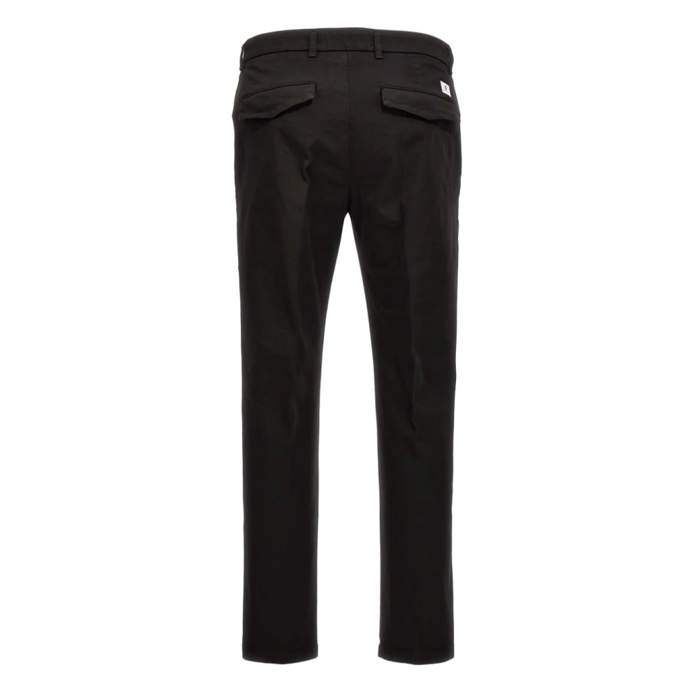 Department Five Stretch Chino Broek met Piping Black Heren