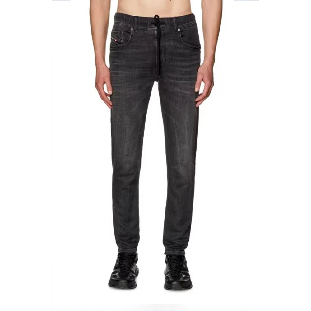 Diesel Zwarte Jeans voor Mannen Ss24 Black Heren