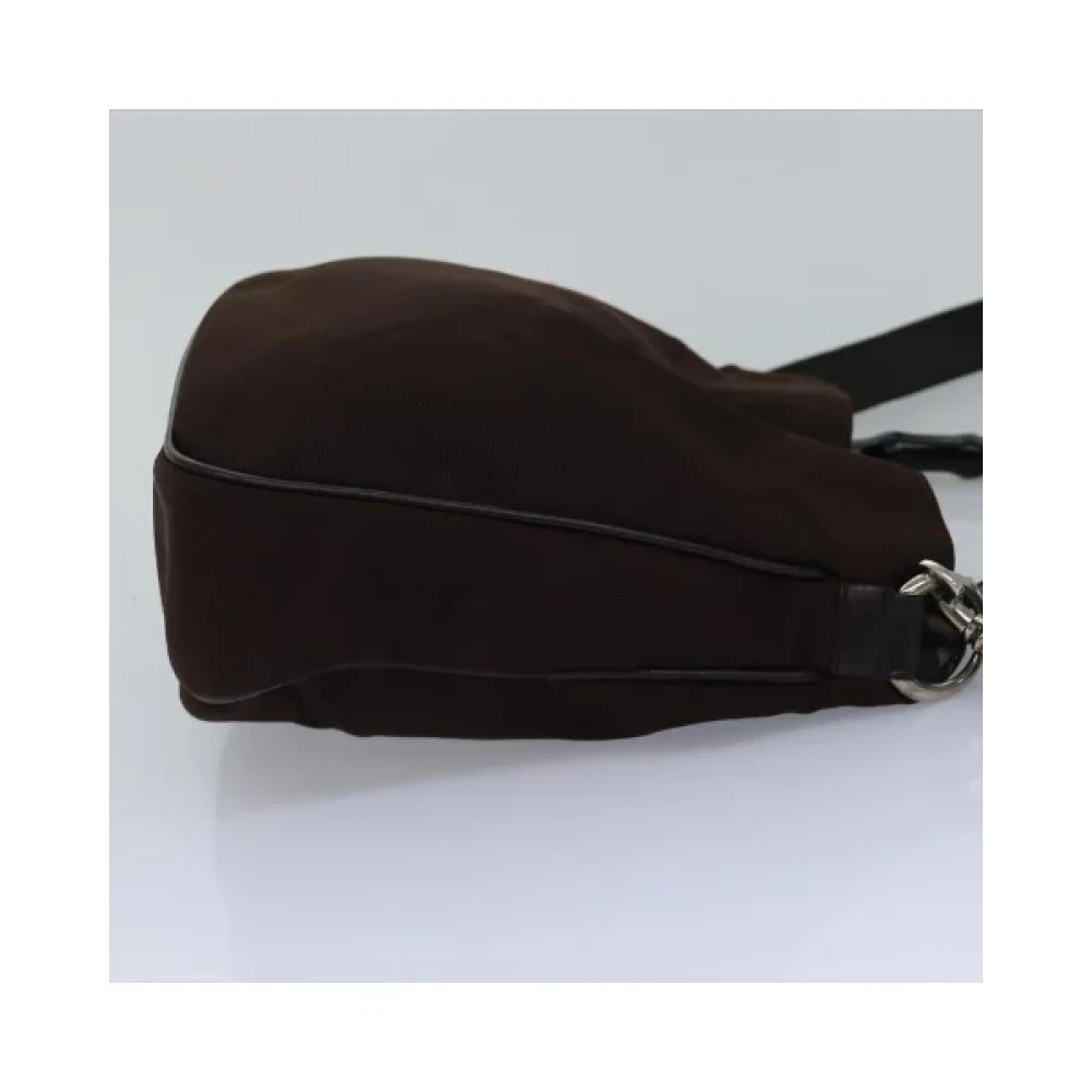 Gucci Vintage Pre-owned Nylon gucci-bags Brown Dames