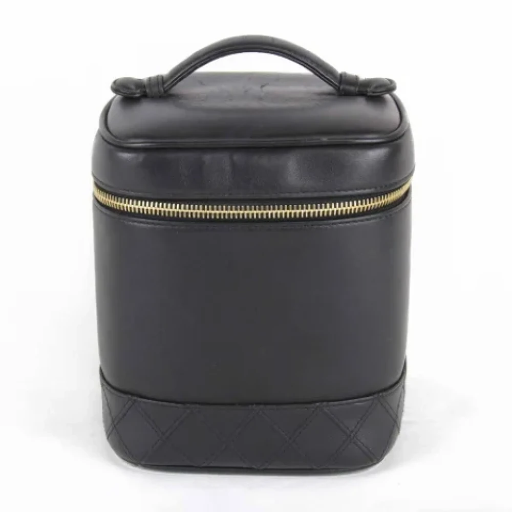 Chanel Vintage Pre-owned Leather chanel-bags Black Dames