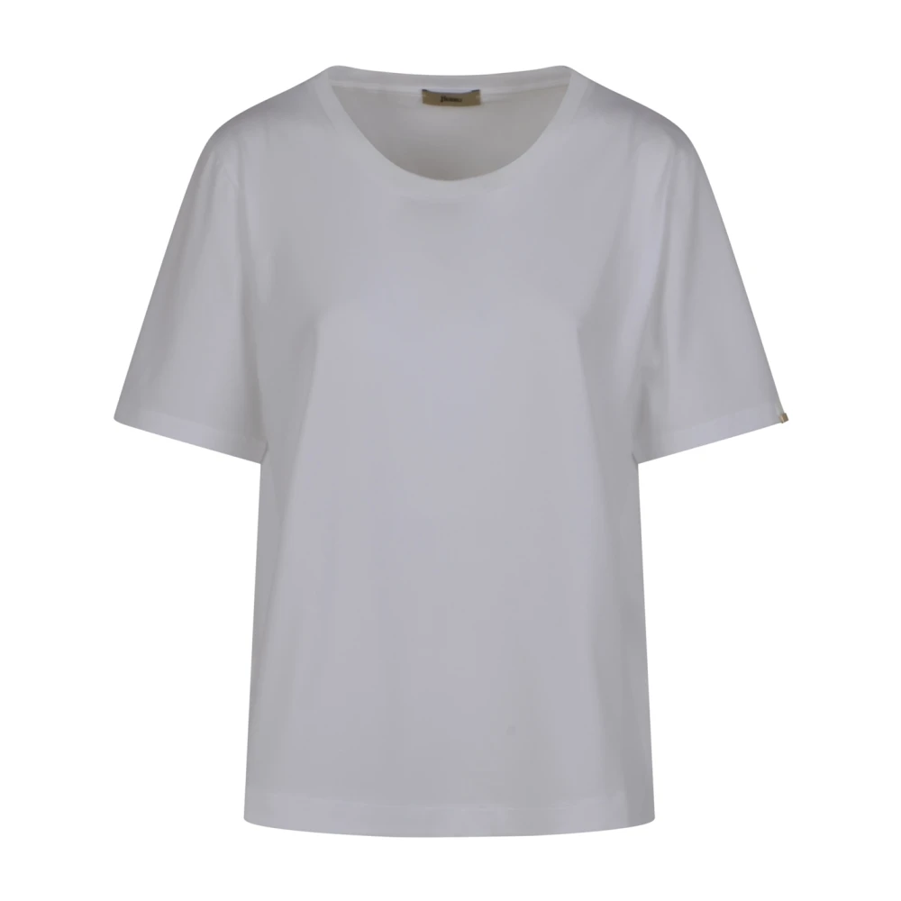 Herno Vrouw Wit Tops Dames, Xl, T-Shirts
