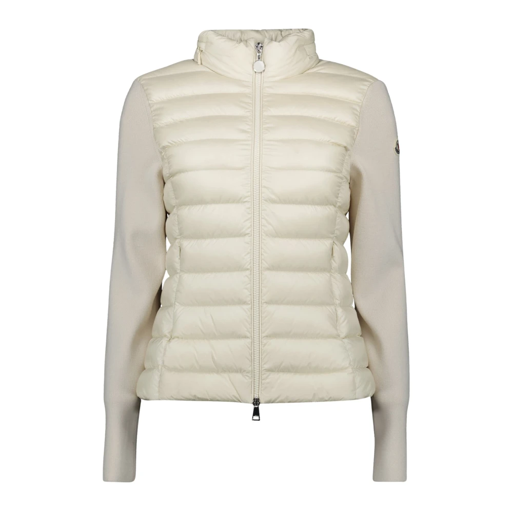 Moncler Women's White Winter Jackets, S, Bi-Material Jacket Spring-Summer 2025
