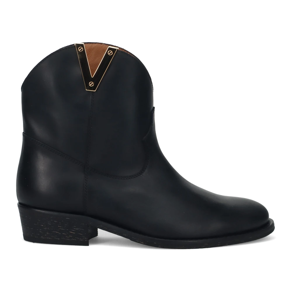 Via Roma 15 Ankle Boots Black, Dam