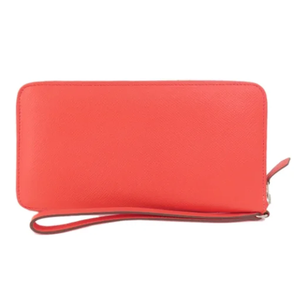 Hermès Vintage Pre-owned Canvas wallets Red Dames