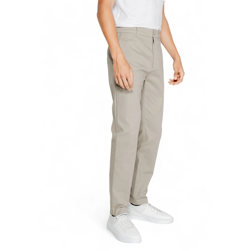 Calvin Klein Jeans Stretchkatoenen herenbroek Herfst Wintercollectie Beige Heren