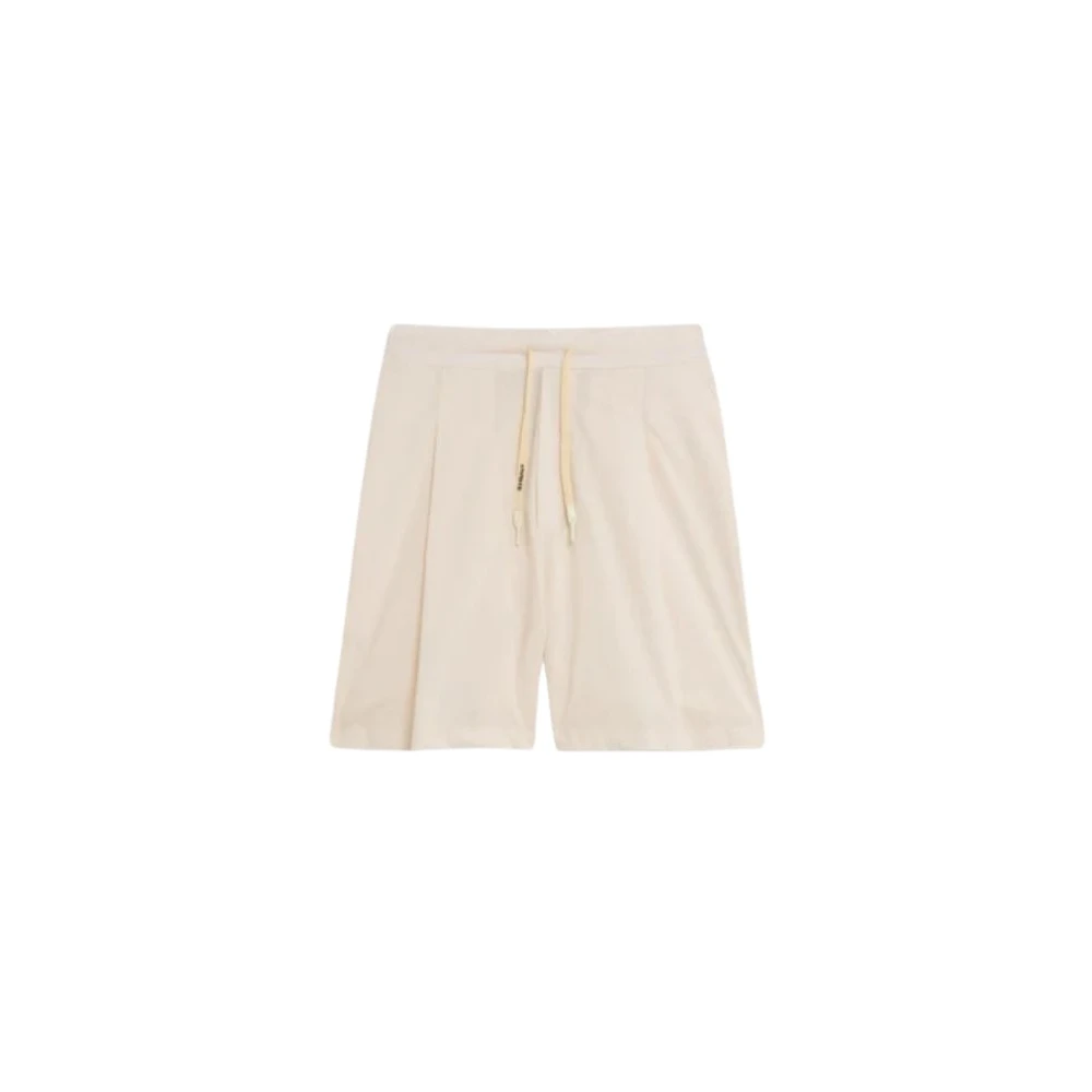 A Paper Kid Katoenen shorts met voorzakken Beige Heren