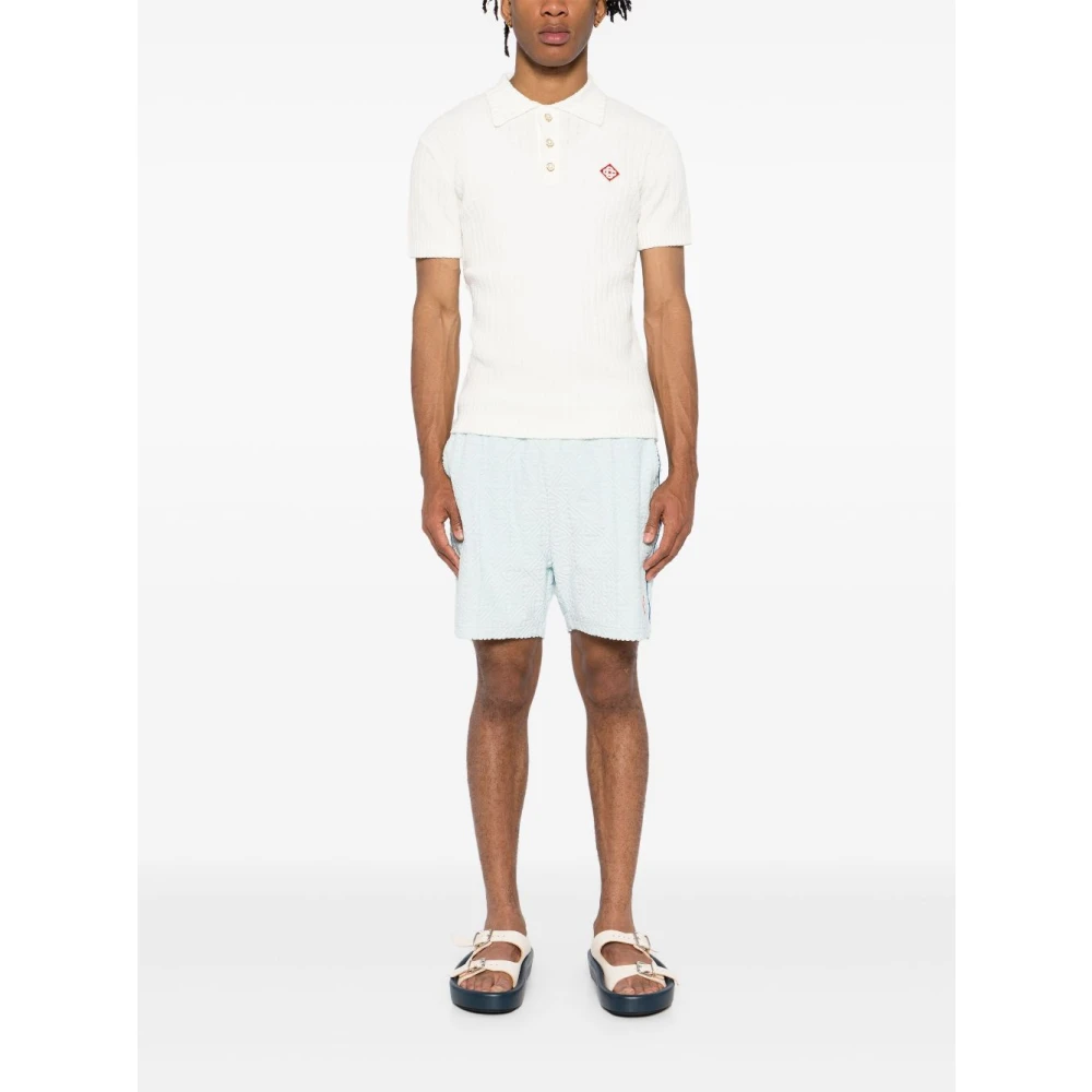 Casablanca Witte Polo Shirts en Polos White Heren