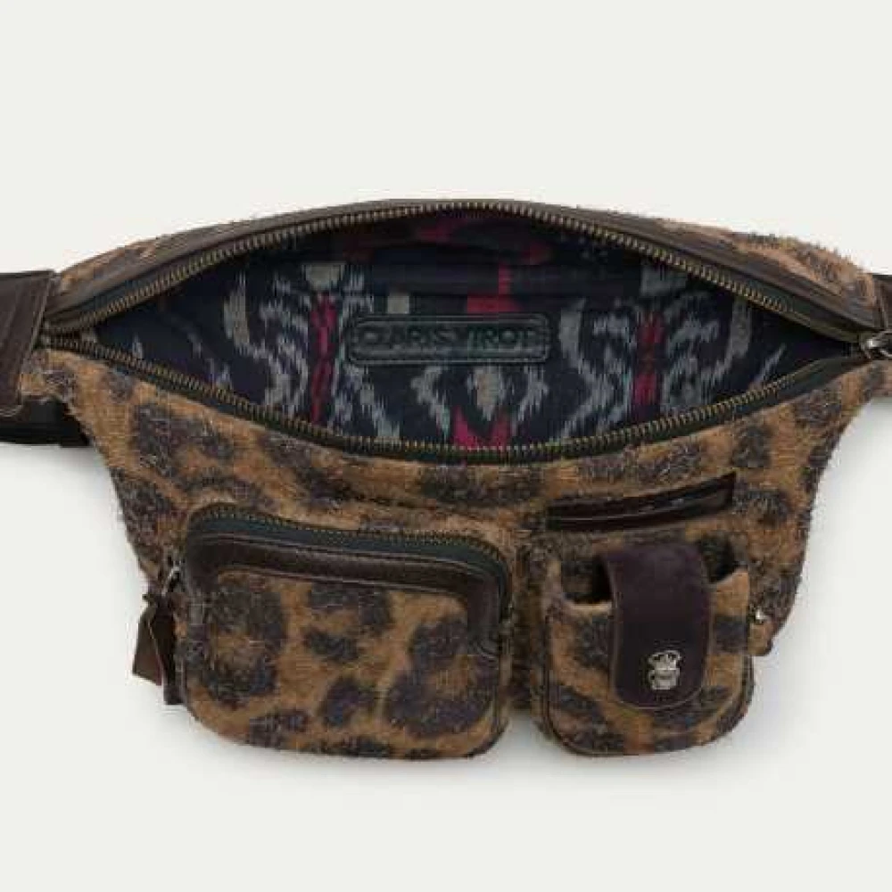 Claris Virot Luipaard Heuptas Crossbody Stijl Brown Dames