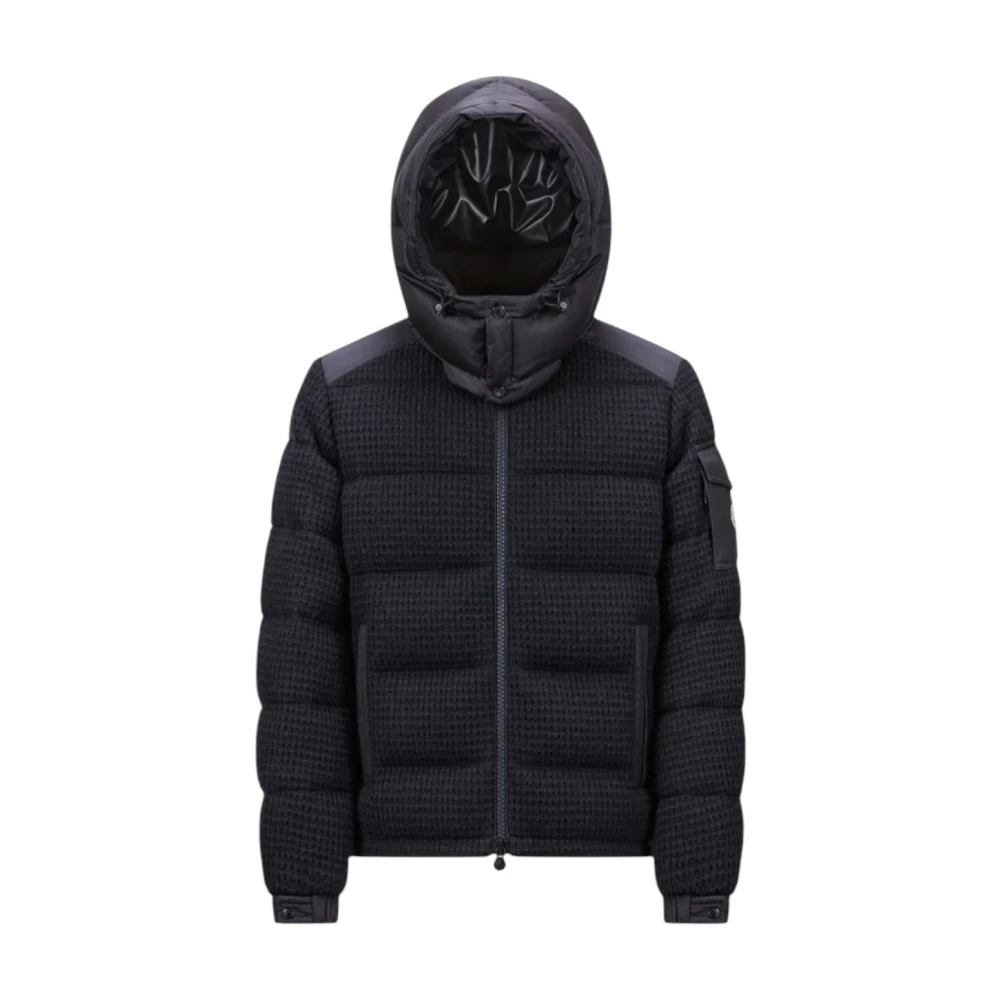 Moncler Korte donsjas marineblauw Blue Heren