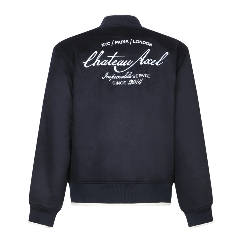 Axel Arigato Chateau Logo Geborduurde Bomberjack Blue Heren