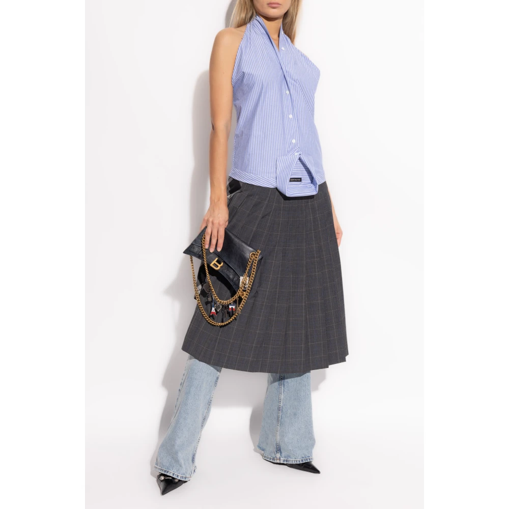 Balenciaga Shirt Top Blue Dames
