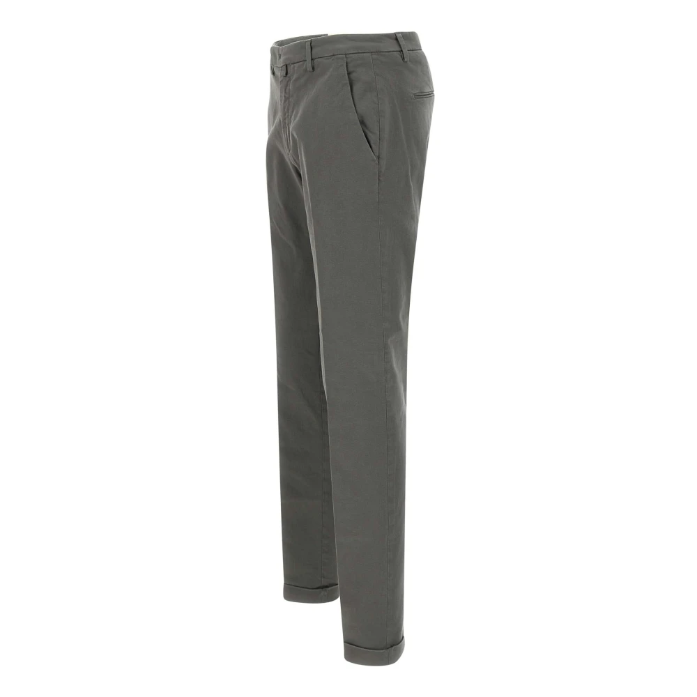 Briglia Grijze Stretch Katoenen Broek Gray Heren