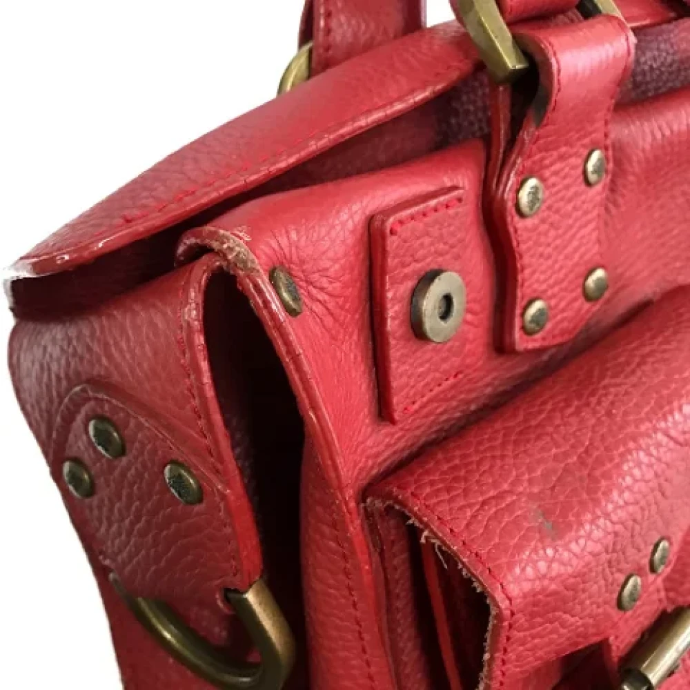Mulberry Pre-owned Leather handbags Red Dames