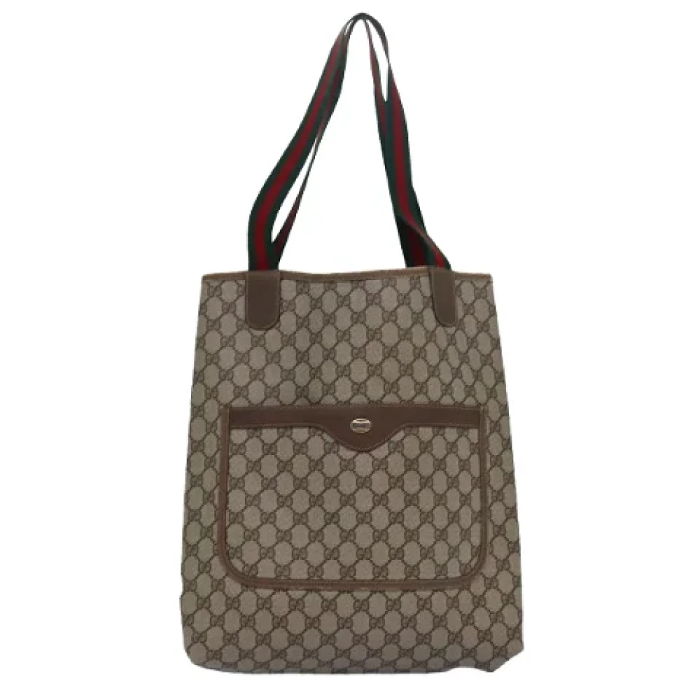 Gucci Vintage Pre-owned Canvas gucci-bags Beige Dames