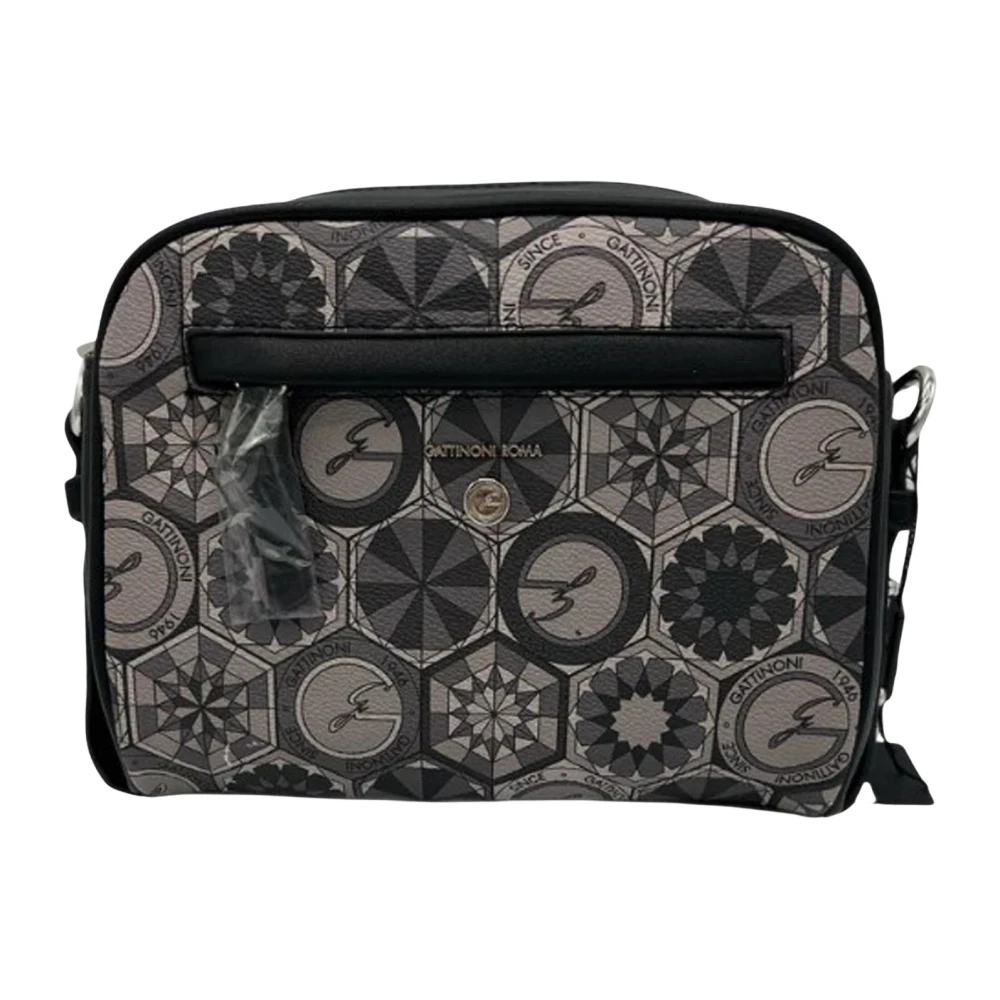 Gattinoni Zwarte schoudertas met ritssluiting Black Dames