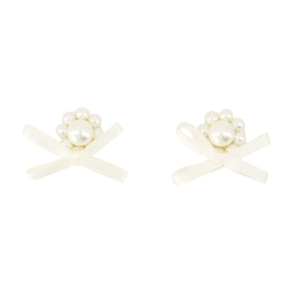 Daisy Resin Earrings - White - Simone Rocha - Modalova