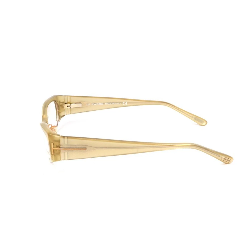 Tom Ford Gouden Wijzerplaat Acetaat Frame Bril Vrouwen Yellow Dames