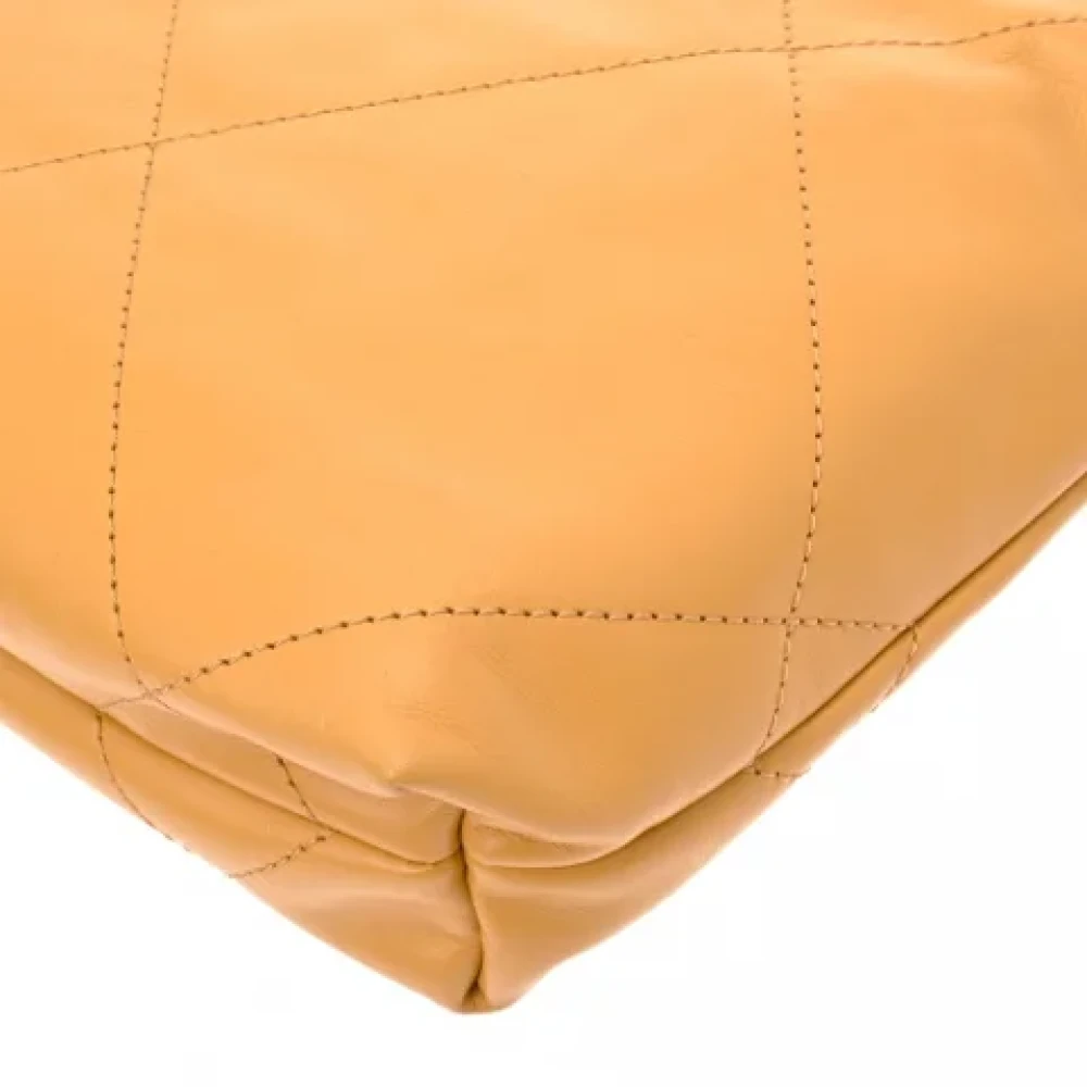 Chanel Vintage Pre-owned Leather chanel-bags Yellow Dames