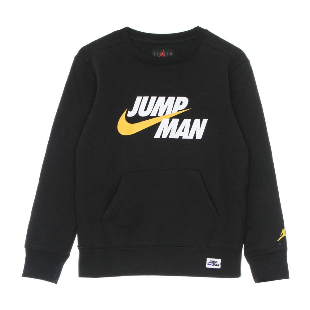 Jordan Mannelijk Zwart Sweatshirt Met Ronde Hals En Logo-Opdruk