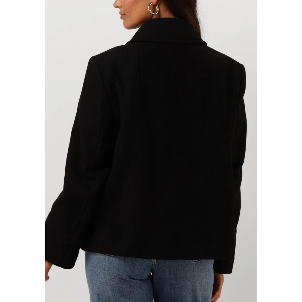 drykorn Elegante Zwarte Mantel Ordburgh Black Dames