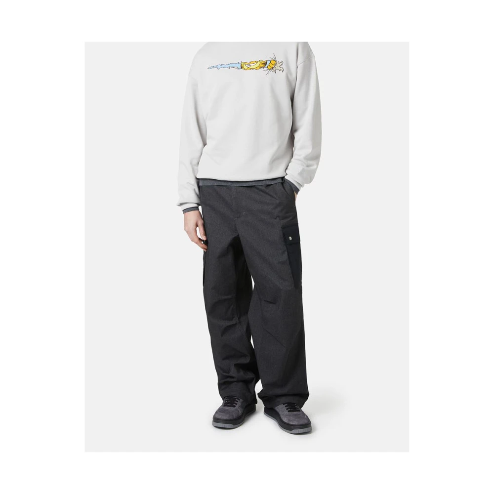 Iceberg Sweatshirt met ronde hals en Garfield-print Gray Heren