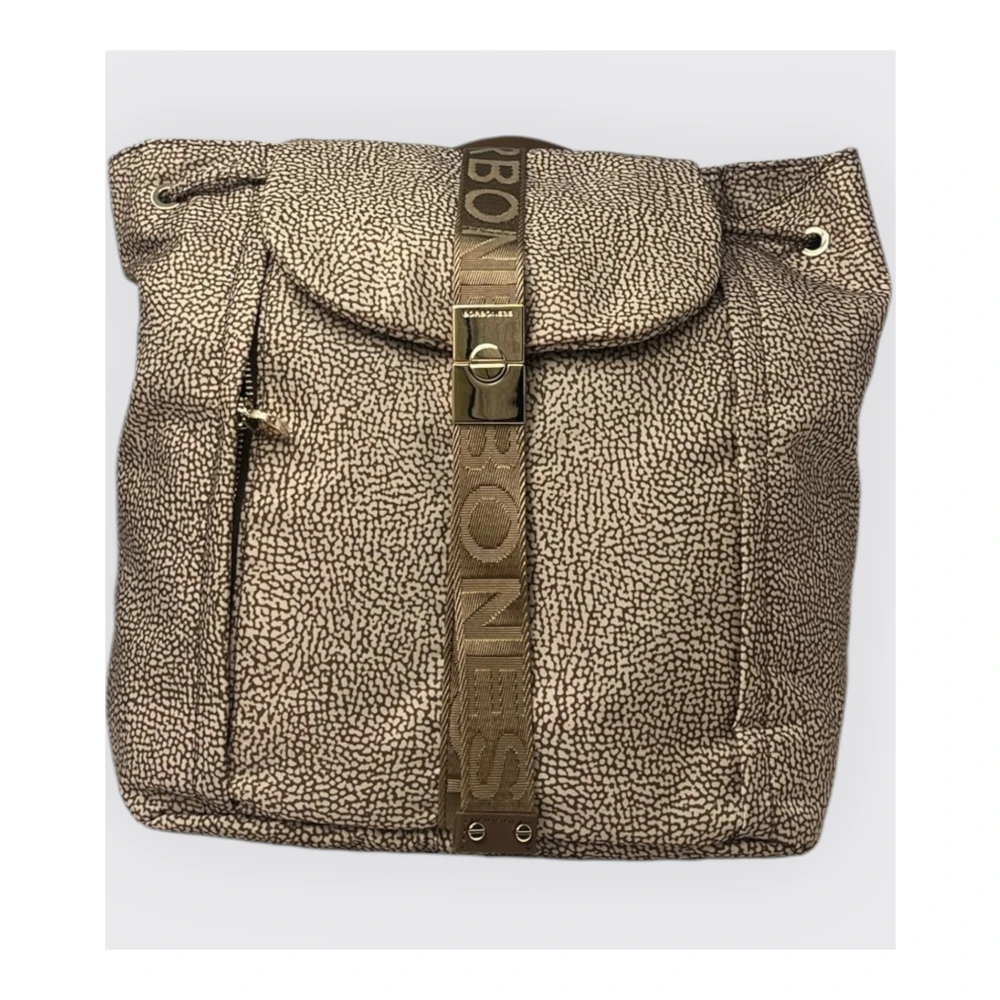 Borbonese Middelgrote rugzak Green Dames