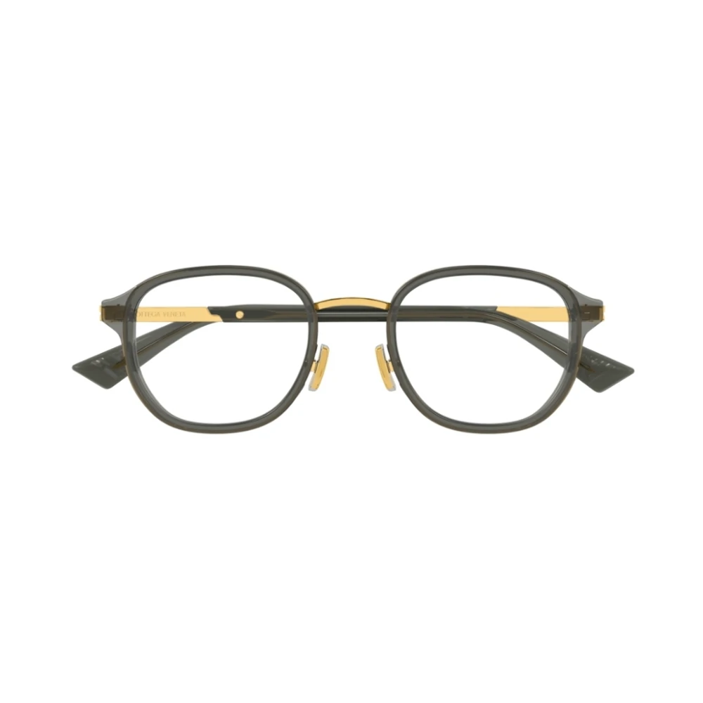 Bottega Veneta Panthos Metalen Frame met Acetaat Cirkel Gray Unisex