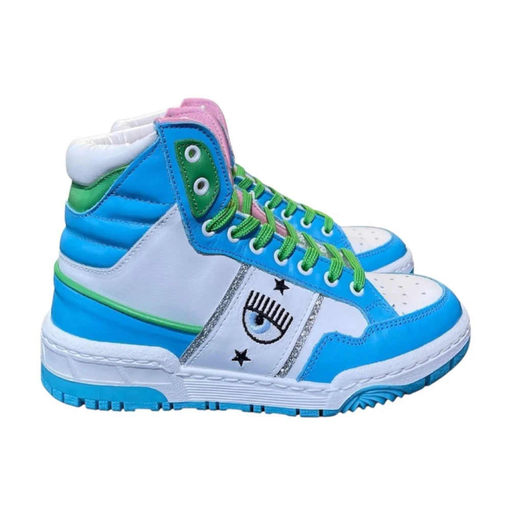 Chiara Ferragni Collection Witte lage sneakers Dames Schoenen Veelkleurig Multicolor
