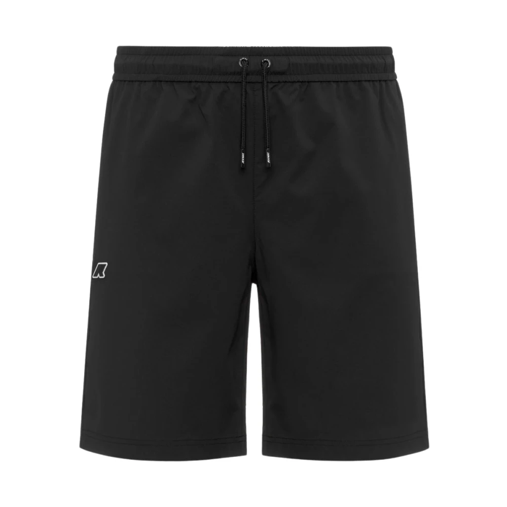 K-Way Uomo Nero Pantaloncini, 2XL, New,