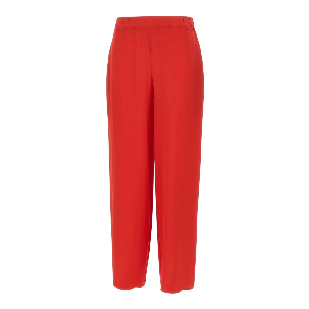 Kangra Red Straight Trousers, Female, L, Palazzo Trousers