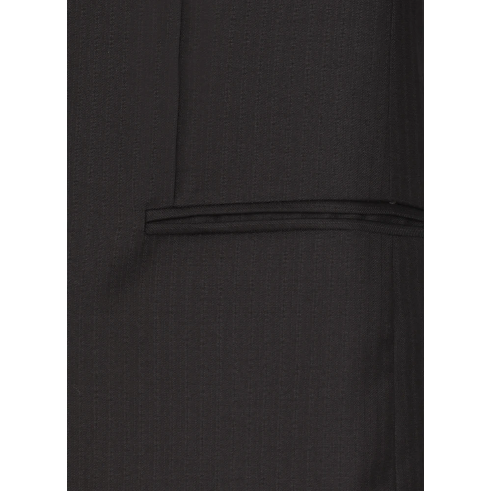 Caruso Blauw Wollen Pak Jas Klassieke Stijl Blue Heren