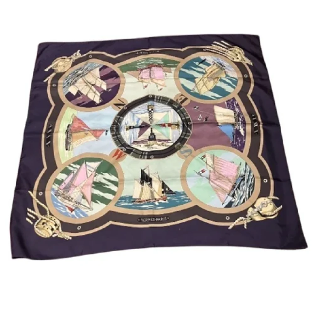 Pre-owned > Pre-owned Accessories > Pre-owned Scarves - - Hermès Vintage - Modalova