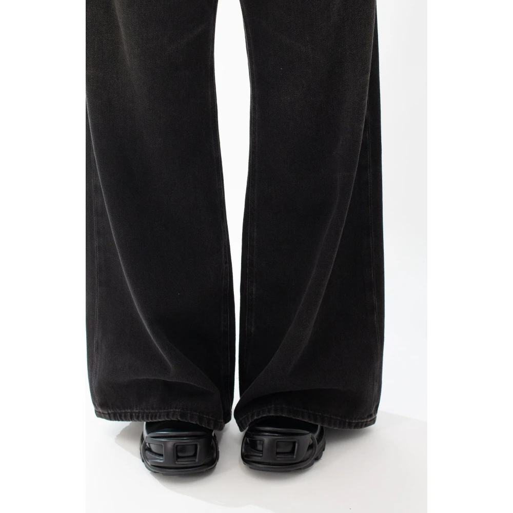 Diesel Zwarte Was Relaxed Jeans 1996 Stijl Black Dames