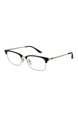 black-titanium-optical-frames-browline-style
