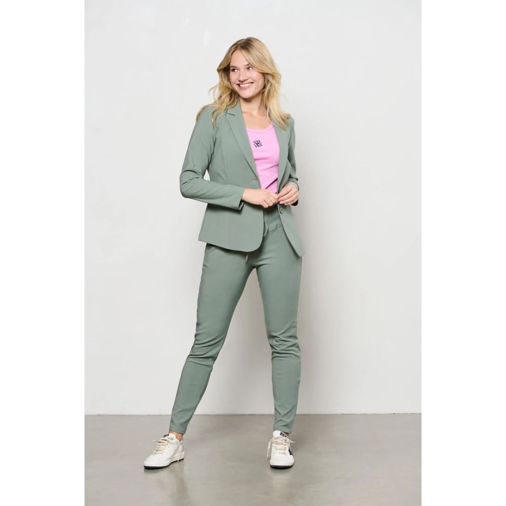 &Co Woman Blazer Dames Stijlvol & Elegant Green Dames