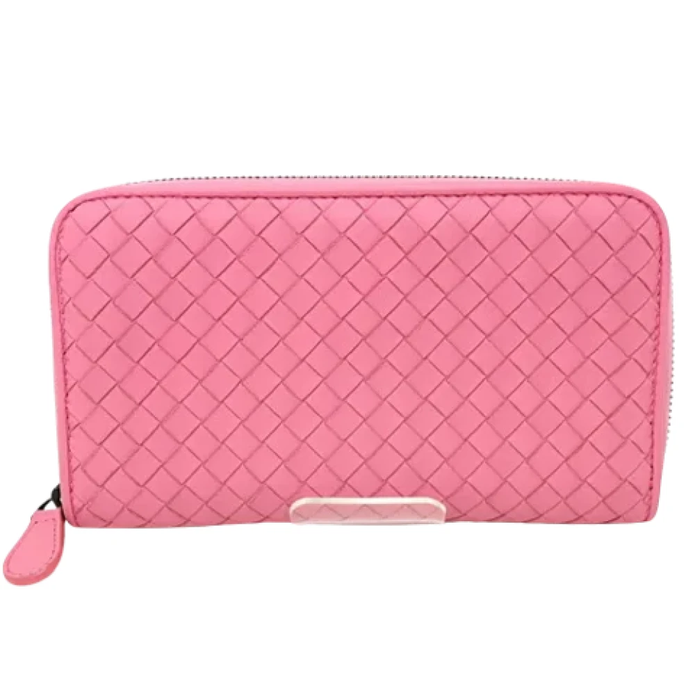 Bottega Veneta Vintage Pre-owned Leather wallets Pink Dames